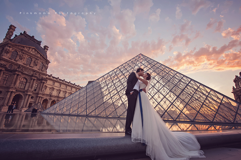 巴黎婚紗,海外婚紗,海外婚禮,巴黎鐵塔,Paris Pre-wedding, pinkmama, wedding photographer,Diosa,羅浮宮